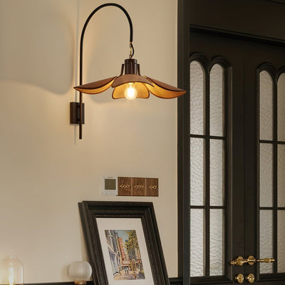 FloraNova Wall Lamp | Floral Bloom Wall Light, Ambient Glow - OpalDwell