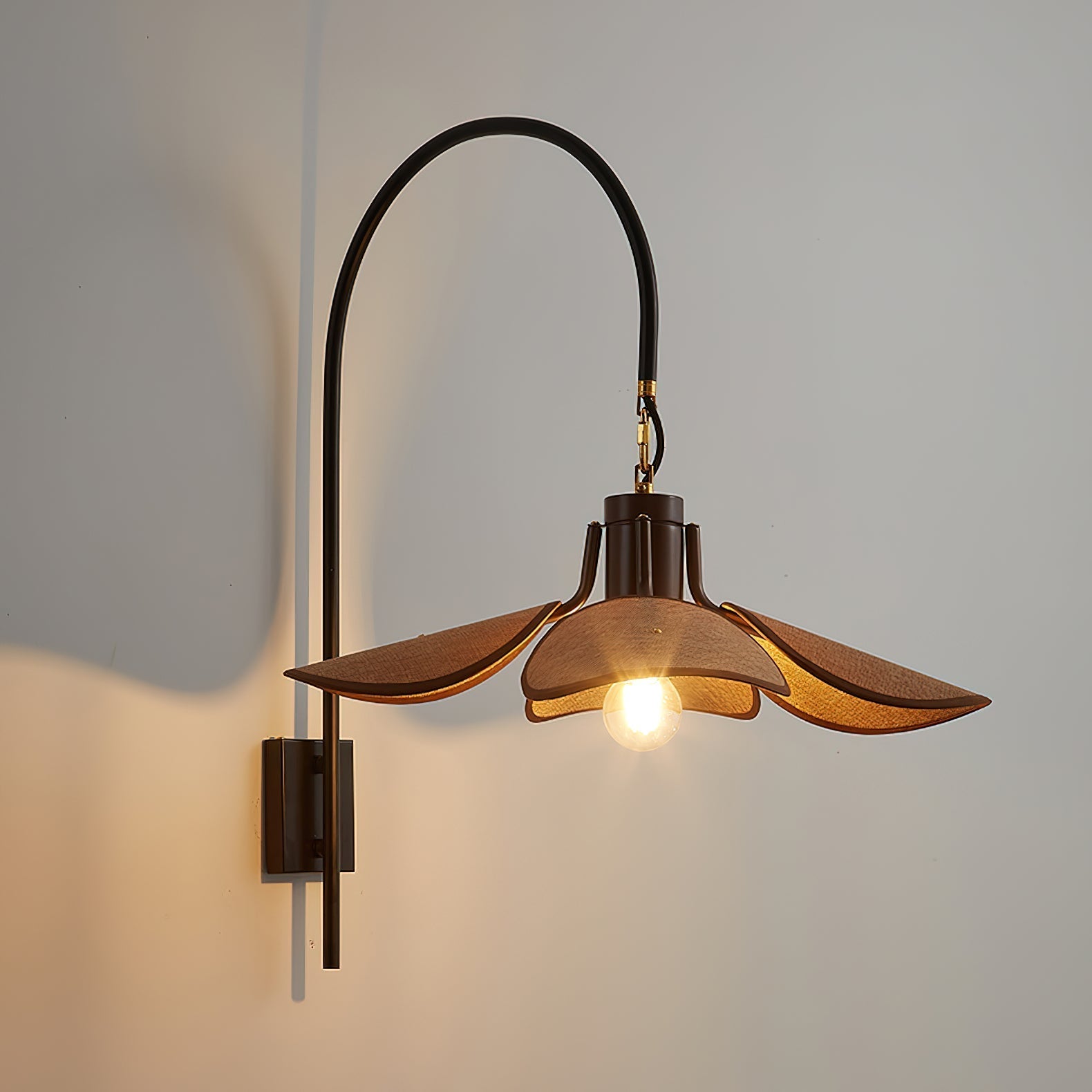 FloraNova Wall Lamp | Floral Bloom Wall Light, Ambient Glow - OpalDwell