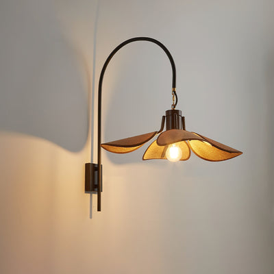 FloraNova Wall Lamp | Floral Bloom Wall Light, Ambient Glow - OpalDwell