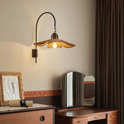 FloraNova Wall Lamp | Floral Bloom Wall Light, Ambient Glow - OpalDwell
