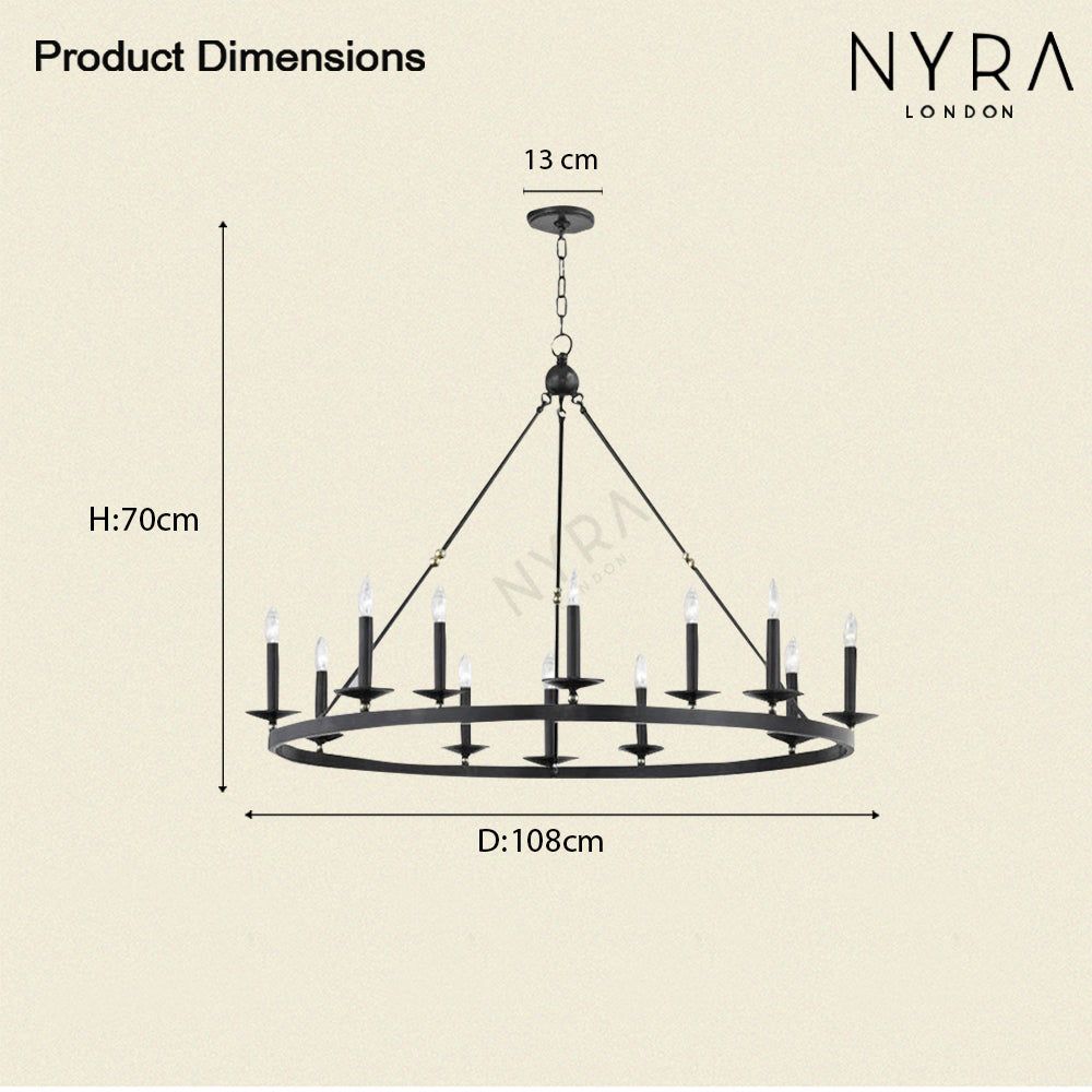 Sorena Circular Chandelier - OpalDwell