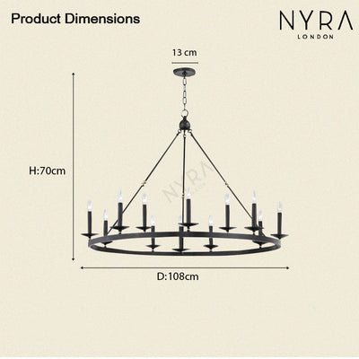 Sorena Circular Chandelier - OpalDwell
