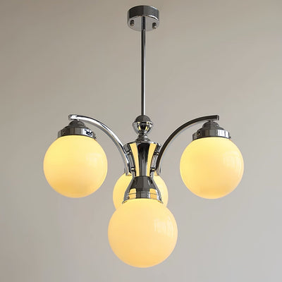 Eloria Round Pink and White Chandelier Elegant Glow - OpalDwell