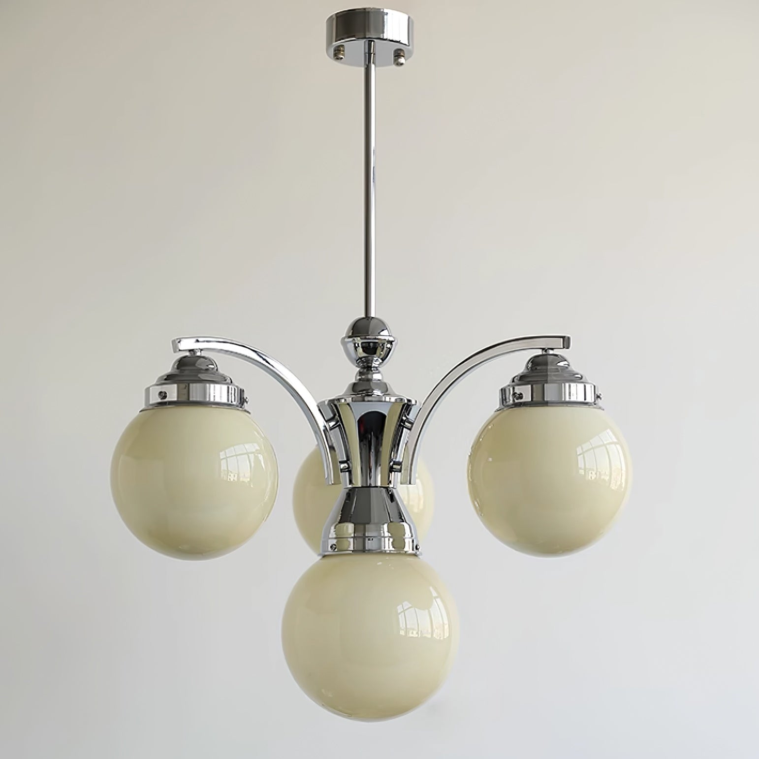 Eloria Round Pink and White Chandelier Elegant Glow - OpalDwell