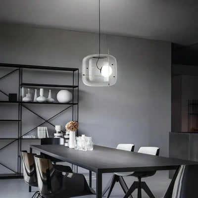 Contemporary Ceiling Hanging Lamp With Modern Glass Pendant Light OpalDwell