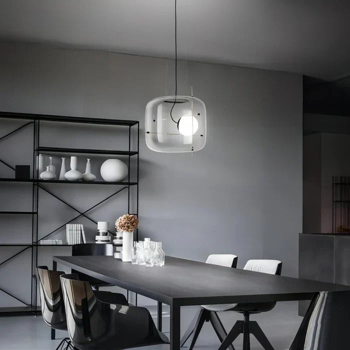 Contemporary Ceiling Hanging Lamp With Modern Glass Pendant Light OpalDwell