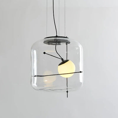 Contemporary Ceiling Hanging Lamp With Modern Glass Pendant Light OpalDwell