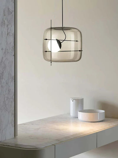 Contemporary Ceiling Hanging Lamp With Modern Glass Pendant Light OpalDwell