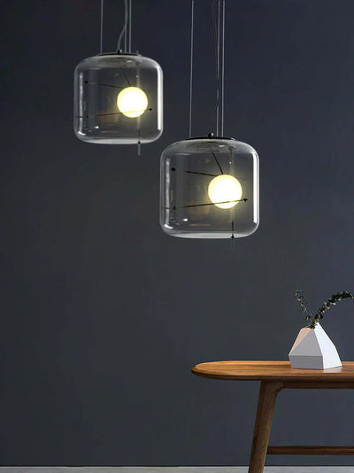Contemporary Ceiling Hanging Lamp With Modern Glass Pendant Light OpalDwell