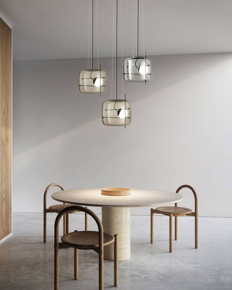 Contemporary Ceiling Hanging Lamp With Modern Glass Pendant Light OpalDwell