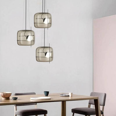 Contemporary Ceiling Hanging Lamp With Modern Glass Pendant Light OpalDwell