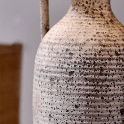 Textured Ceramic Table Lamp With Warm Ambient Lighting For Home Decor - OpalDwell
