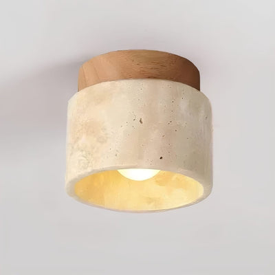 NovaLume Travertine LED Chandelier Recessed Flush Mount OpalDwell