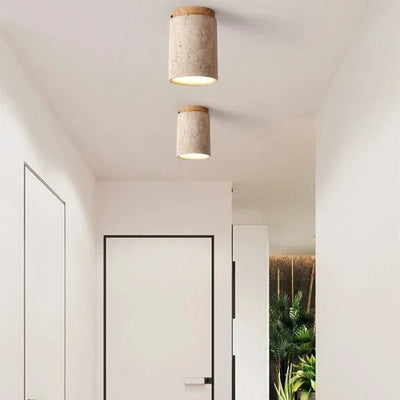 NovaLume Travertine LED Chandelier Recessed Flush Mount OpalDwell