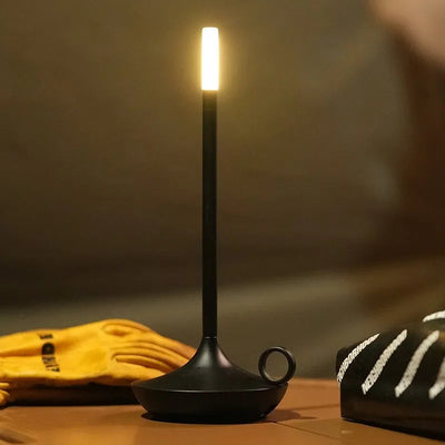 Rechargeable LumaCove Candle-Style LED Table Lamp Minimalist - OpalDwell
