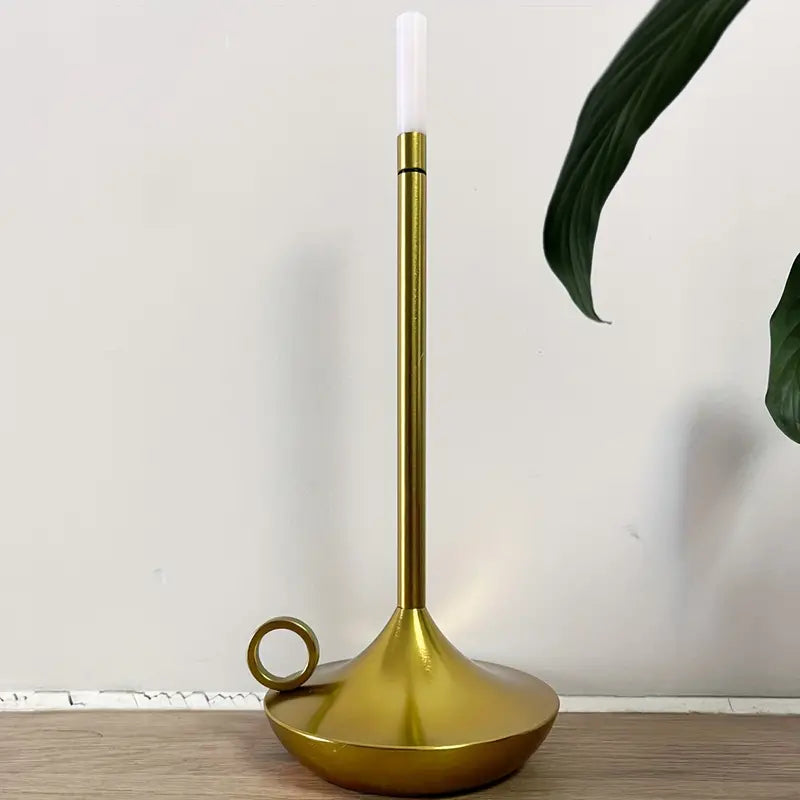 Rechargeable LumaCove Candle-Style LED Table Lamp Minimalist - OpalDwell