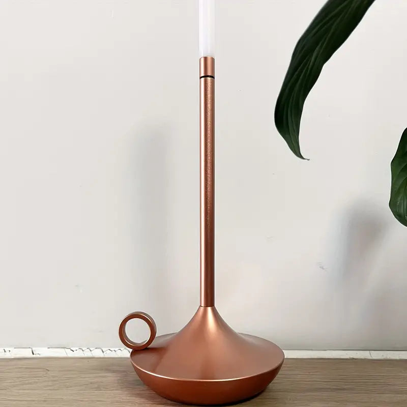 Rechargeable LumaCove Candle-Style LED Table Lamp Minimalist - OpalDwell