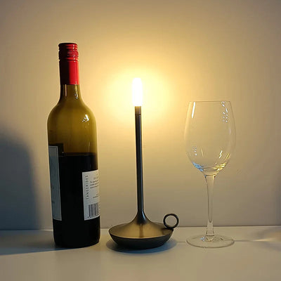 Rechargeable LumaCove Candle-Style LED Table Lamp Minimalist - OpalDwell