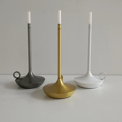 Rechargeable LumaCove Candle-Style LED Table Lamp Minimalist - OpalDwell