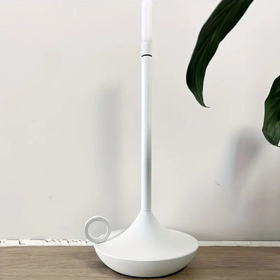 Rechargeable LumaCove Candle-Style LED Table Lamp Minimalist - OpalDwell