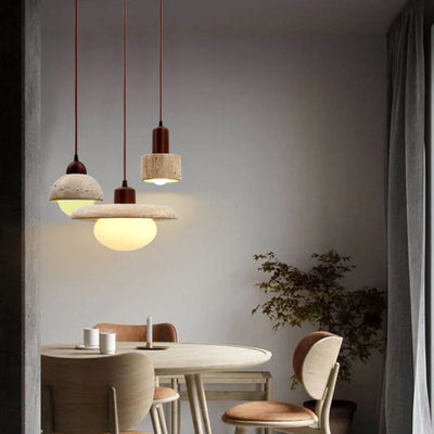 NovaLume Wabi-Sabi Pendant Light With Natural Finish OpalDwell