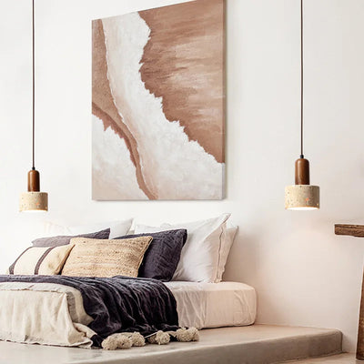 NovaLume Wabi-Sabi Pendant Light With Natural Finish OpalDwell