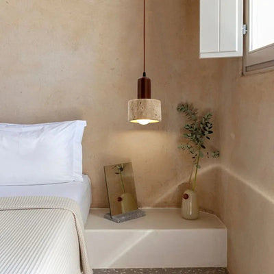NovaLume Wabi-Sabi Pendant Light With Natural Finish OpalDwell