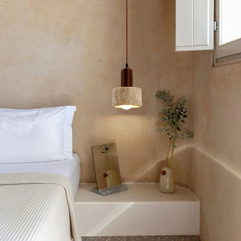 NovaLume Wabi-Sabi Pendant Light With Natural Finish OpalDwell