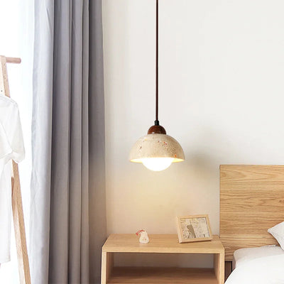 NovaLume Wabi-Sabi Pendant Light With Natural Finish OpalDwell