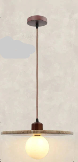 NovaLume Wabi-Sabi Pendant Light With Natural Finish OpalDwell