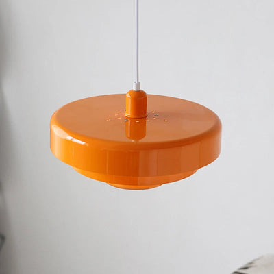 Aureli | Tiered Pendant Light In Bold Orange, Forest Green And White - OpalDwell