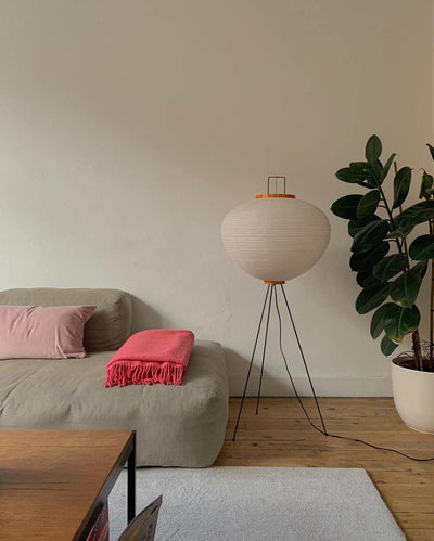 Kaze Rice Paper Floor Lamp - Japanese-Inspired Ambient Glow OpalDwell
