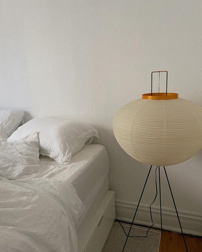 Kaze Rice Paper Floor Lamp - Japanese-Inspired Ambient Glow OpalDwell