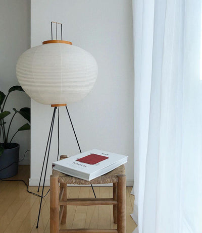 Kaze Rice Paper Floor Lamp - Japanese-Inspired Ambient Glow OpalDwell