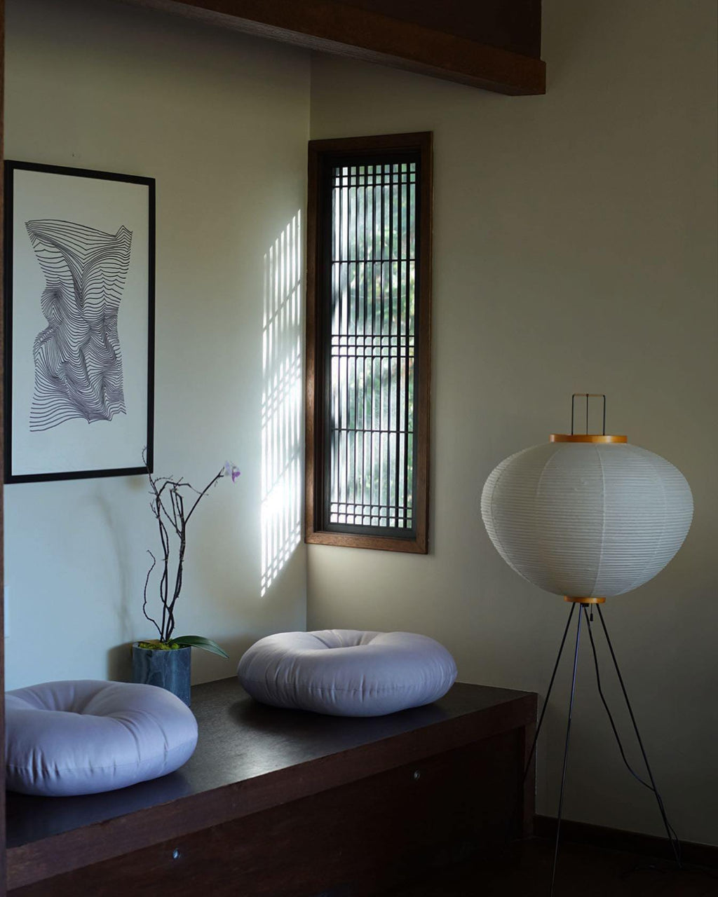Kazumi Rice Paper Floor Lamp by OpalDwell Soft Ambient Glow OpalDwell