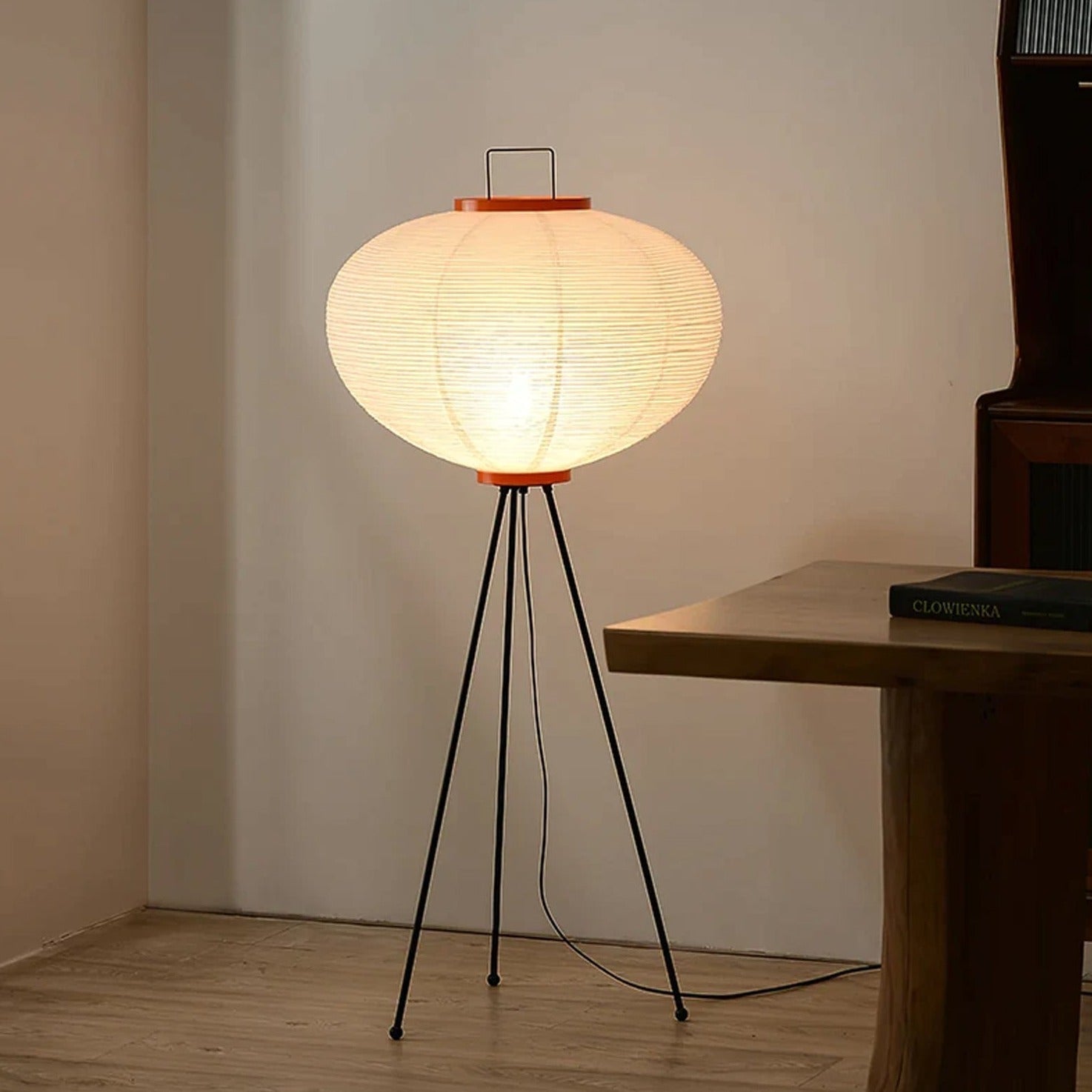 Kaze Rice Paper Floor Lamp - Japanese-Inspired Ambient Glow OpalDwell