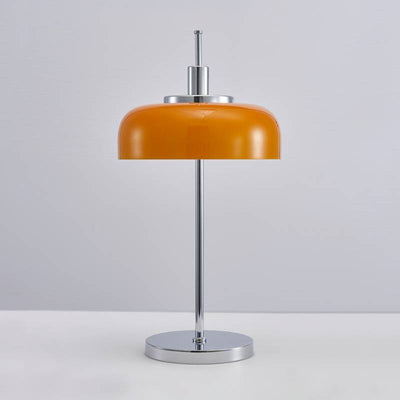 Modern Dome Table Lamp Minimalist Metal And Glass Design For Home Interiors OpalDwell