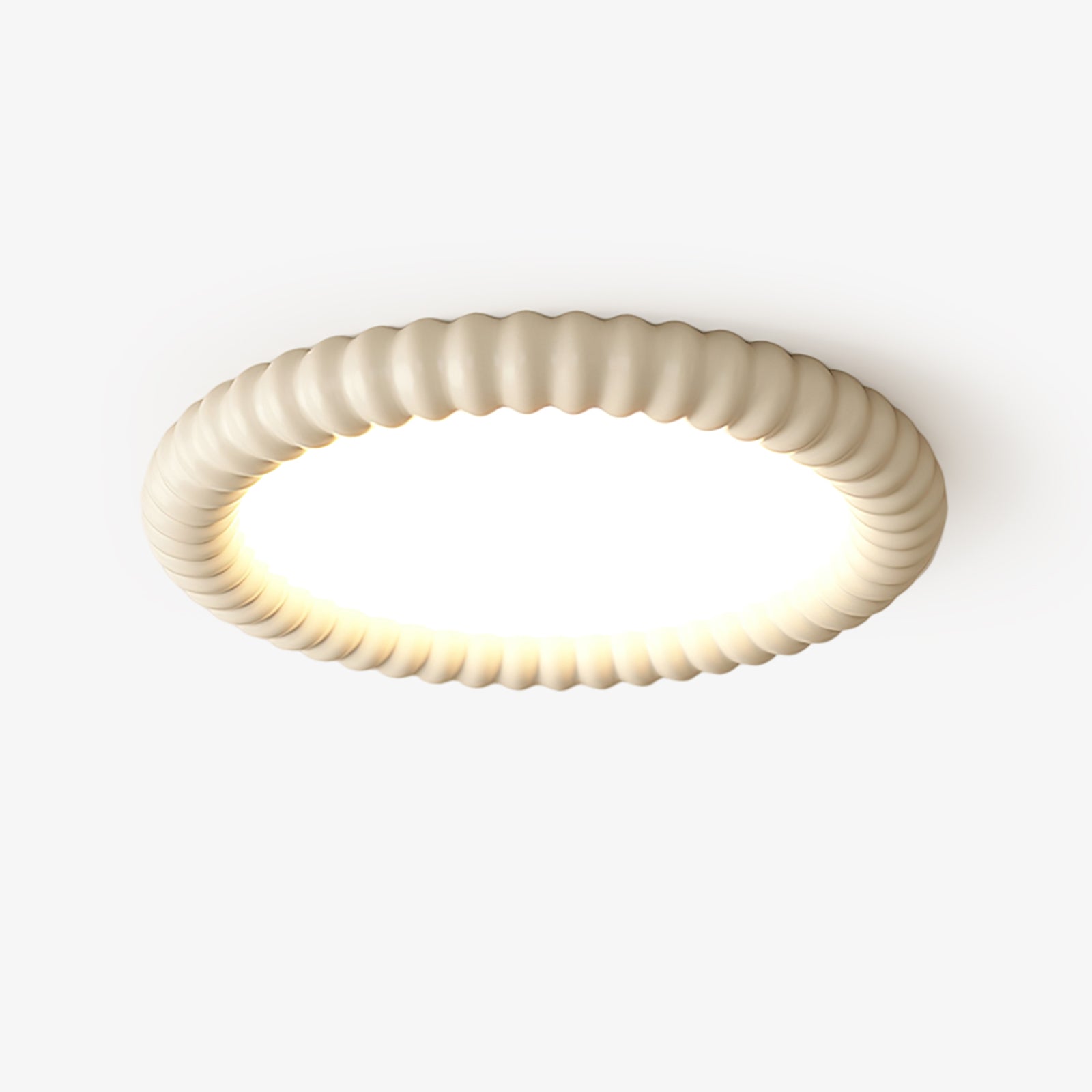AeroLume Halo Ceiling Light Modern Round Fixture Soft Glow - OpalDwell