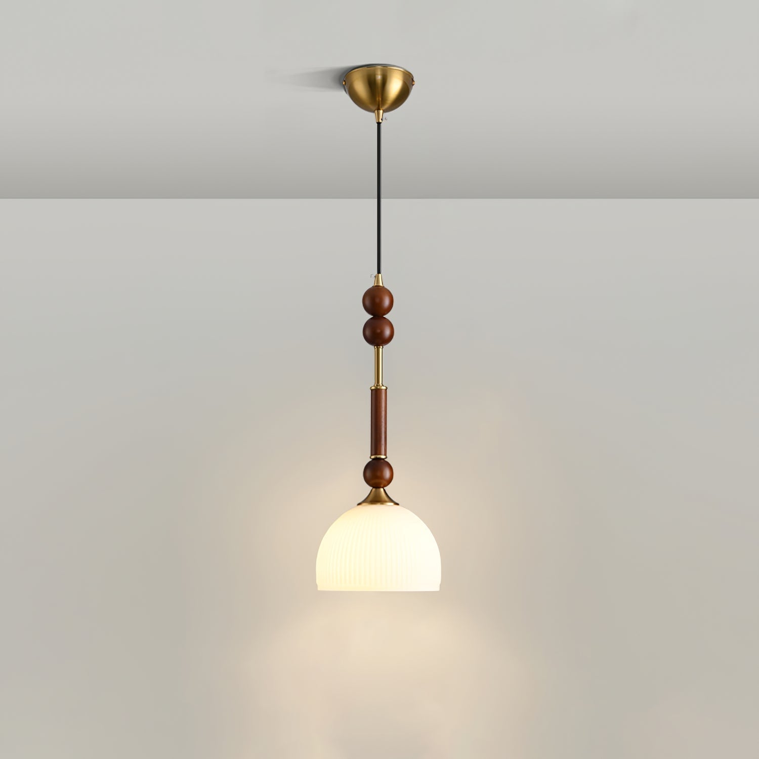 VeroLuce Italian Glass Pendant Lamp for Timeless Interiors OpalDwell