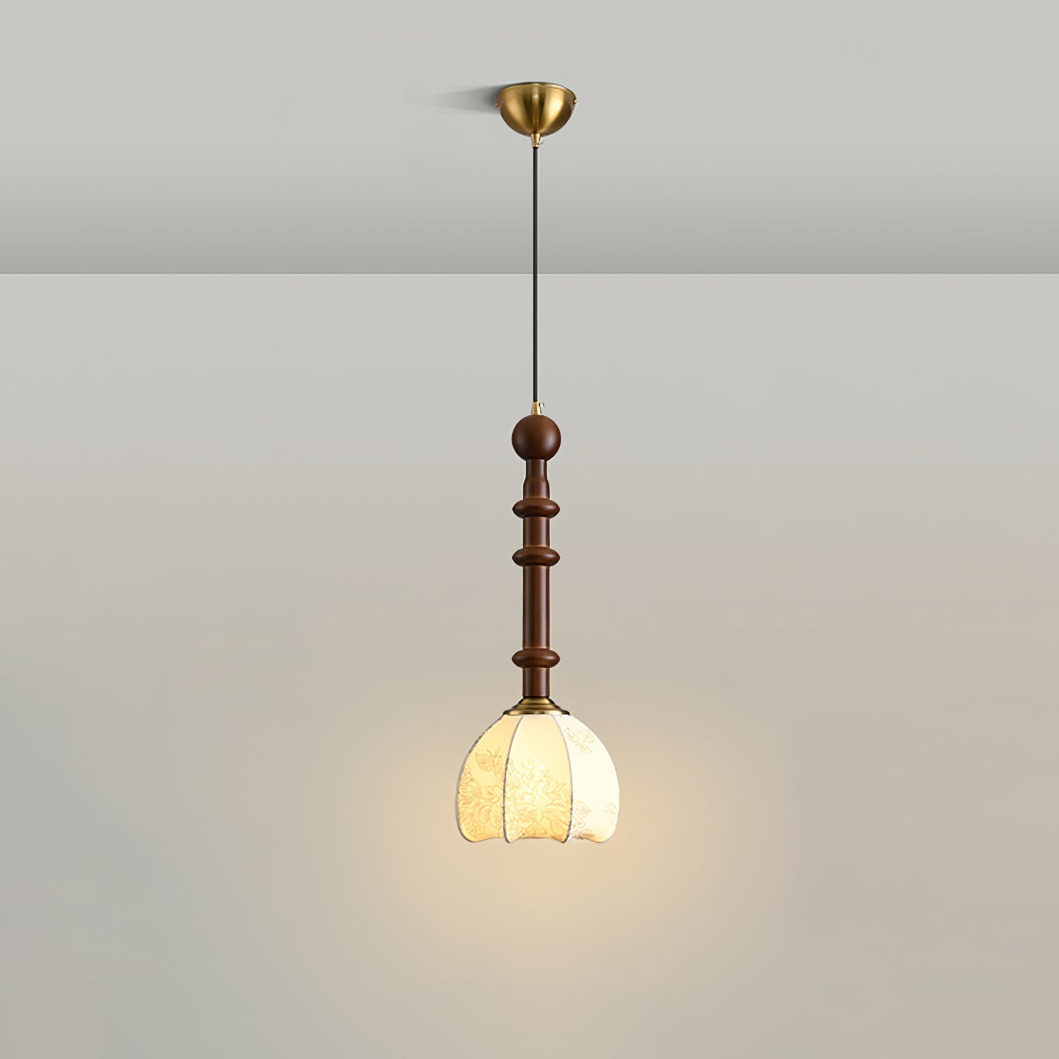 VeroLuce Italian Glass Pendant Lamp for Timeless Interiors OpalDwell