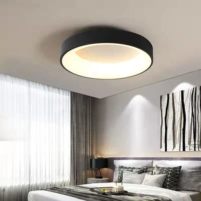 NovaLume Round Ceiling Light Modern Ambient Glow Fixture - OpalDwell