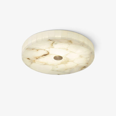 Asterra Classic Circular Round Alabaster Ceiling Lamp - OpalDwell