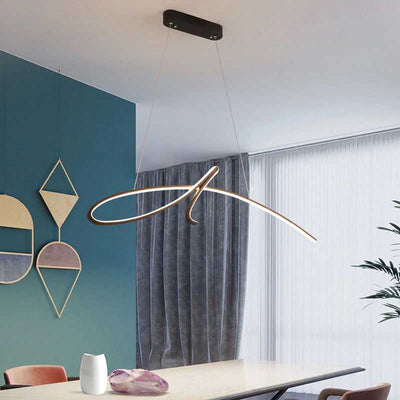 CirroNova | Modern Strip Pendant Light For Living Room - OpalDwell