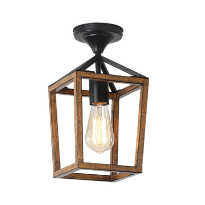 TimberLume Rustic Elegant Flush Mount Ceiling Light Fixture OpalDwell