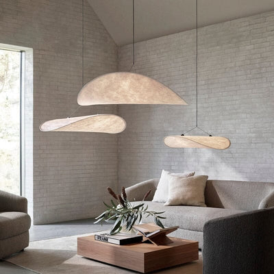 Lyra Premium Silk Leaf LED Chandelier With Nordic Glow OpalDwell