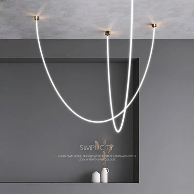 Lyra Dome LED Postmodern Gold Chrome Elegant Ceiling Light - OpalDwell