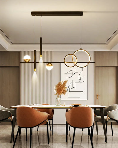 NovaLume Minimalist LED Pendant Lights with Remote Control - OpalDwell