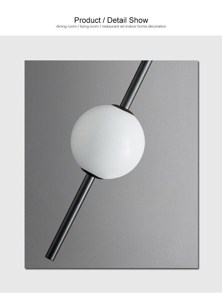 OrionGlow Glass Orb Pendant Lights For Modern Dining Rooms And Bedrooms - OpalDwell