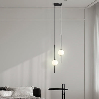 OrionGlow Glass Orb Pendant Lights For Modern Dining Rooms And Bedrooms - OpalDwell