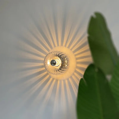 Lyris Nordic Glass Wall Sconce for Bedroom and Hallway - OpalDwell